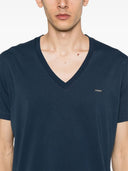 Tricou DSQUARED2, V Neck, Logo Plaque Insert, Cool Fit, Bleumarin