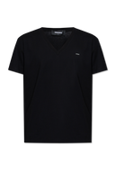 Tricou DSQUARED2, V Neck, Logo Plaque Insert, Cool Fit, Black