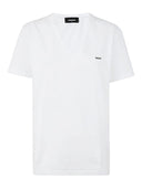 Tricou DSQUARED2, Brand Logo, Guler V White