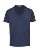 Tricou DSQUARED2, Brand Logo, Guler V  Bleumarin