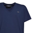 Tricou DSQUARED2, Brand Logo, Guler V  Bleumarin