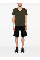 Tricou DSQUARED2, Brand Logo, Guler V Kaki