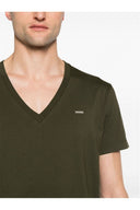 Tricou DSQUARED2, Brand Logo, Guler V Kaki