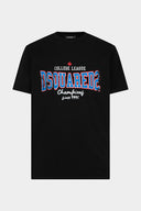 Tricou DSQUARED2, Champions, Logo Insert, Negru