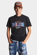 Tricou DSQUARED2, Champions, Logo Insert, Negru