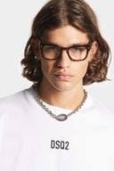 Tricou DSQUARED2, Brand Logo, Alb