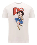 Tricou DSQUARED2, Betty Boop Print, Alb