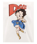 Tricou DSQUARED2, Betty Boop Print, Alb