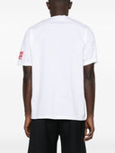 Tricou DSQUARED2, Round Neck, Simple, Red Logo, White, Loose Fit