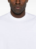 Tricou DSQUARED2, Round Neck, Simple, Red Logo, White, Loose Fit