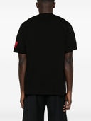Tricou DSQUARED2, Round Neck, Simple, Red Logo, Black
