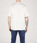 Tricou DSQUARED2, Classic White, Red Logo Insert, Loose Fit
