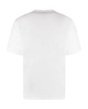 Tricou DSQUARED2, Classic White, Red Logo Insert, Loose Fit