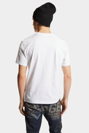 Tricou DSQUARED2, Classic White, Bear Insert, Regular Fit
