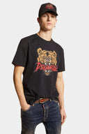 Tricou DSQUARED2, Classic Black, Bear Insert, Regular Fit