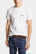 Tricou DSQUARED2, White JERSEY, Print Milano Map