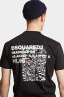 Tricou DSQUARED2, JERSEY, Print Milano Map