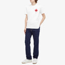 Tricou DSQUARED2, Maple Leaf, Classic White