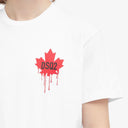 Tricou DSQUARED2, Maple Leaf, Classic White