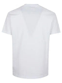Tricou DSQUARED2, Adventure Is Calling Print, White, Slim Fit