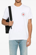 TRICOU DSQUARED2, Logo Print, Red Leaf, White, Cool Fit