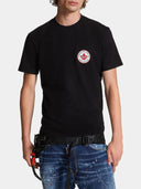 Tricou DSQUARED2, Logo Patch, Cool Fit, Black