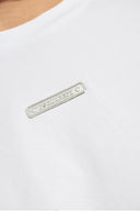 Tricou DSQUARED2, Silver Logo Application, White, Cool Fit
