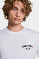 TRICOU DSQUARED, Logo-Print T-shirt, Regular Fit, Alb