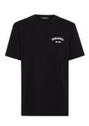 TRICOU DSQUARED, Logo-Print T-shirt, Regular Fit, Negru