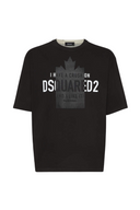 TRICOU DSQUARED2, Loose Fit Crush, Black