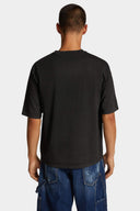 TRICOU DSQUARED2, Loose Fit Crush, Black