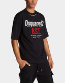 Tricou DSQUARED2, Blood Sweat Tears, Loose Fit, Black