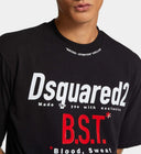 Tricou DSQUARED2, Blood Sweat Tears, Loose Fit, Black