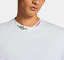 Tricou DSQUARED2, Embroidered Neck, Regular Fit, White