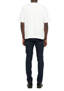 TRICOU DSQUARED2, Falling Logo, Alb, Loose Fit
