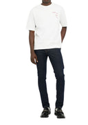 TRICOU DSQUARED2, Falling Logo, Alb, Loose Fit