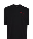 TRICOU DSQUARED2, Falling Logo, Negru, Loose Fit