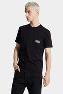 TRICOU DSQUARED2, Buzunar atasat cu logo, Negru, Cool Fit