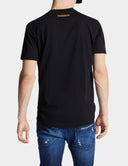 Tricou DSQUARED2, Green Print, Freezing, Logo, Black, Cool Fit