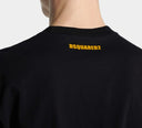 Tricou DSQUARED2, Green Print, Freezing, Logo, Black, Cool Fit