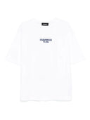 Tricou DSQUARED2, Logo Insert, Milano, White