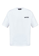 TRICOU DSQUARED2, OBSESSED2 print frontal, Alb, Oversized Fit