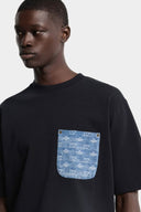 Tricou DSQUARED2, D2 Monogram Loose Fit T-Shirt, Negru