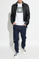 Tricou DSQUARED2, Dsquared2 Logo Print  Regular Fit T-Shirt, Alb