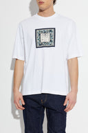 Tricou DSQUARED2, Dsquared2 Logo Print  Regular Fit T-Shirt, Alb
