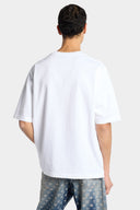 Tricou DSQUARED2, Monogram Loose Fit T-Shirt, Alb