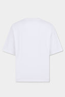 Tricou DSQUARED2, Monogram Loose Fit T-Shirt, Alb