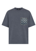 Tricou DSQUARED2, monogram loose fit T-shirt, Albastru