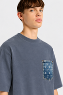 Tricou DSQUARED2, monogram loose fit T-shirt, Albastru 2
