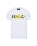 Tricou DSQUARED2, WHITE T-shirt with printed logo